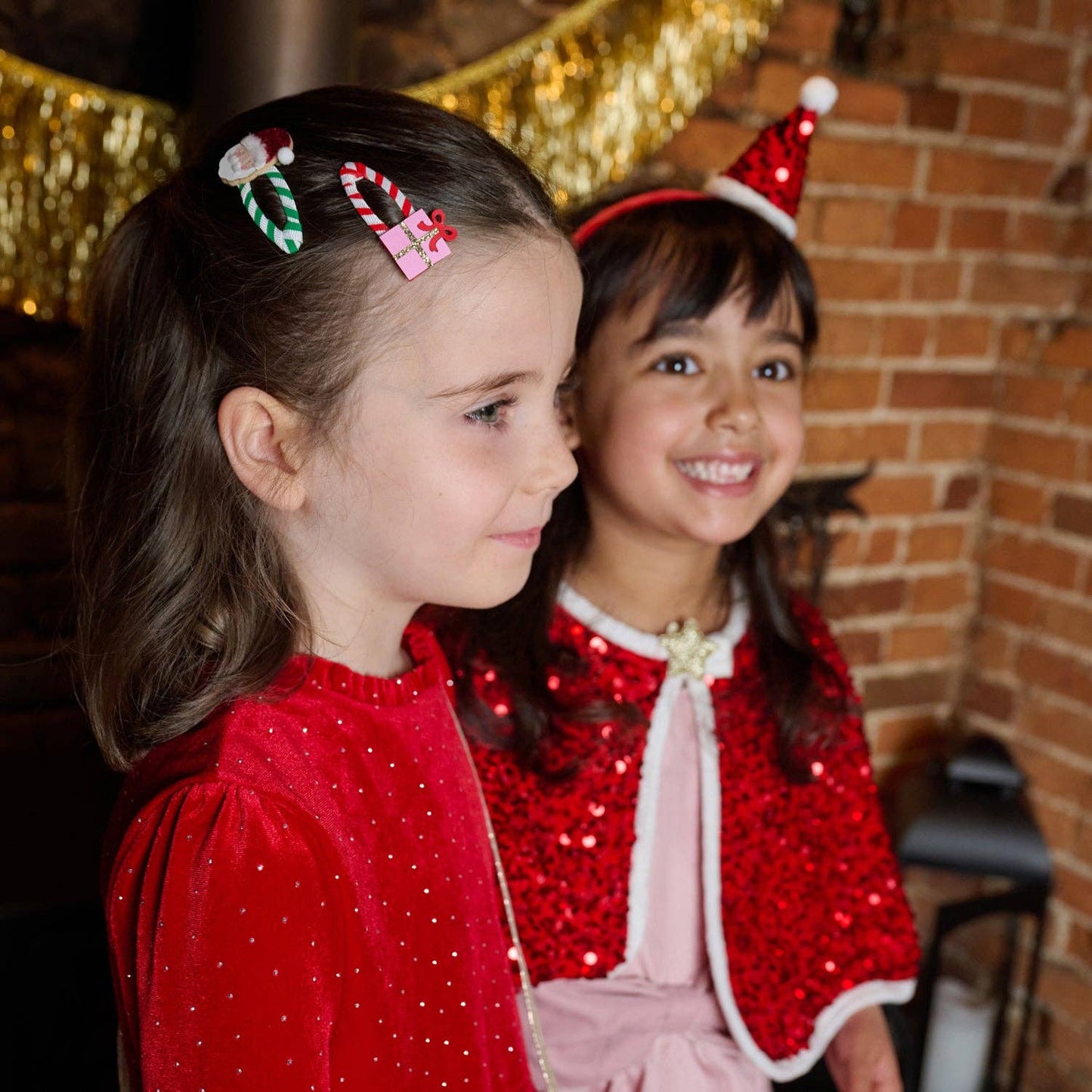 Sequin Velvet Santa Headband
