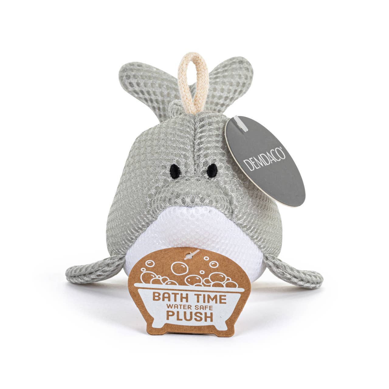 Gray Dolphin Bath Time Plush - 2x6in