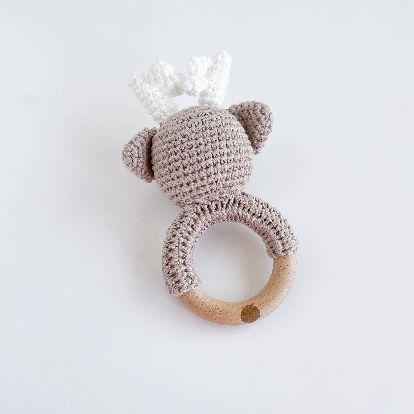 Teether Deer Crochet Cotton Rattle Baby Gift Christmas