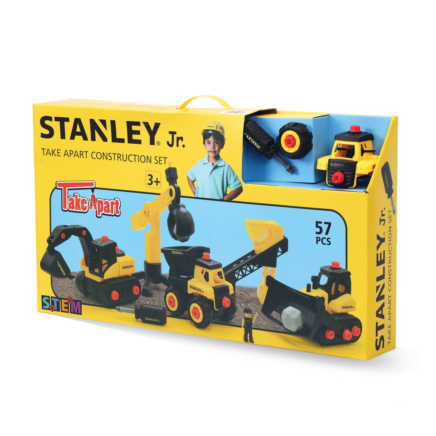 Red Toolbox Stanley Jr. Take Apart Construction Bundle