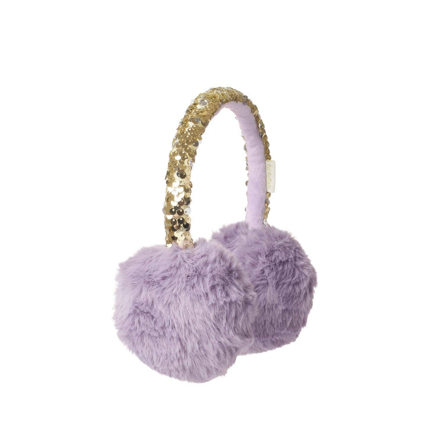 Shimmer Sequin Earmuffs Lilac