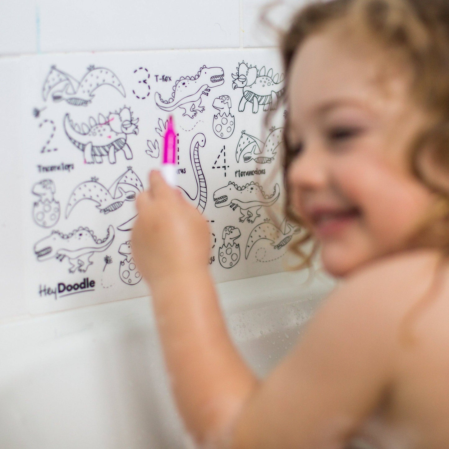 DinoRoar Travel-Size Color-In Activity Mat
