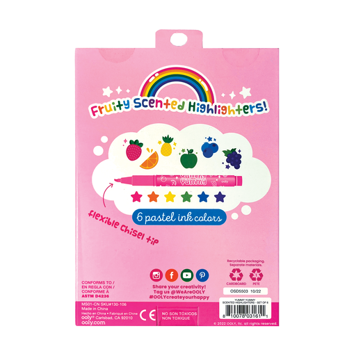 Yummy Yummy: Fruit Scented Highlighters (Set of 6)