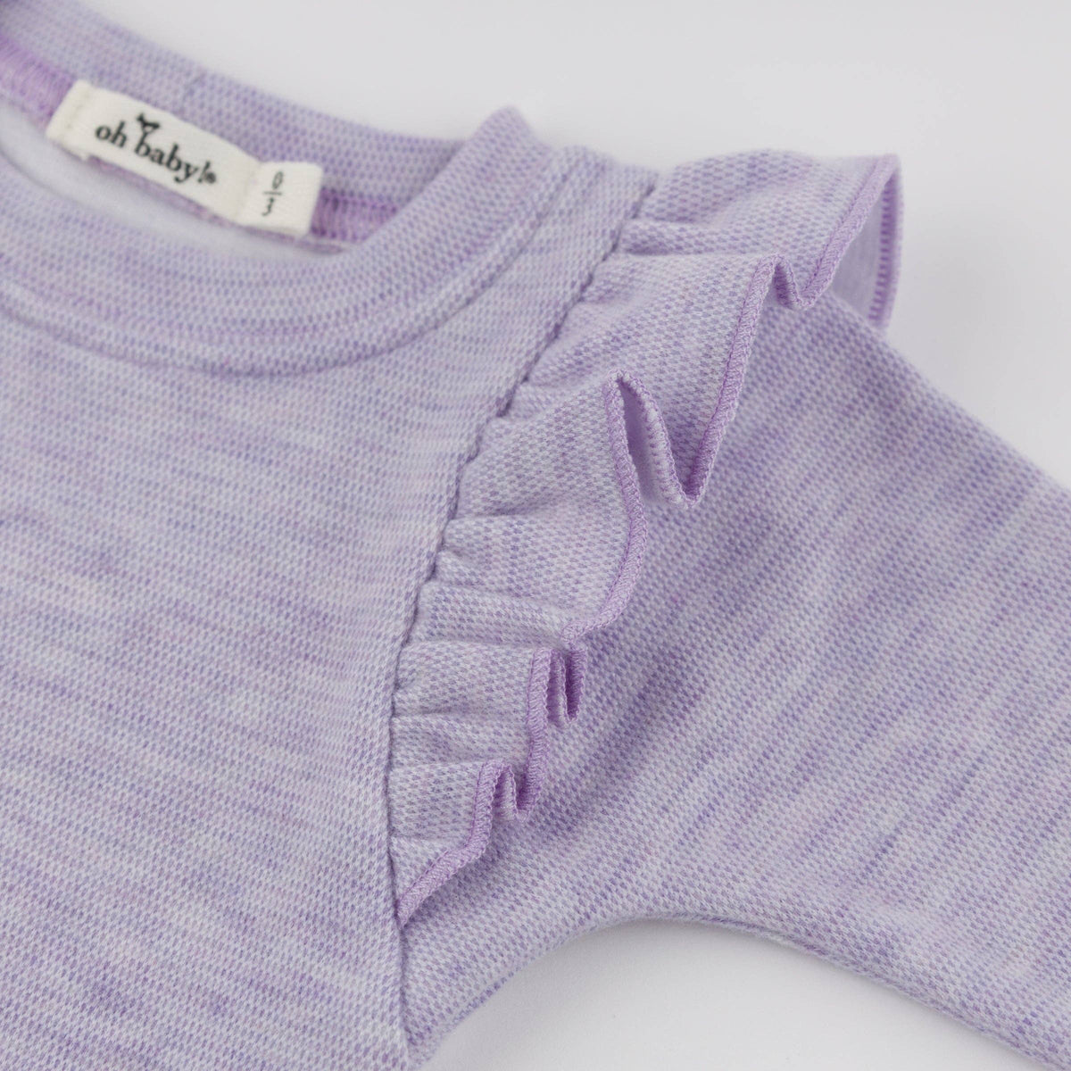 Honeycomb Millie 2pc Set: Wisteria / 3-6 mo