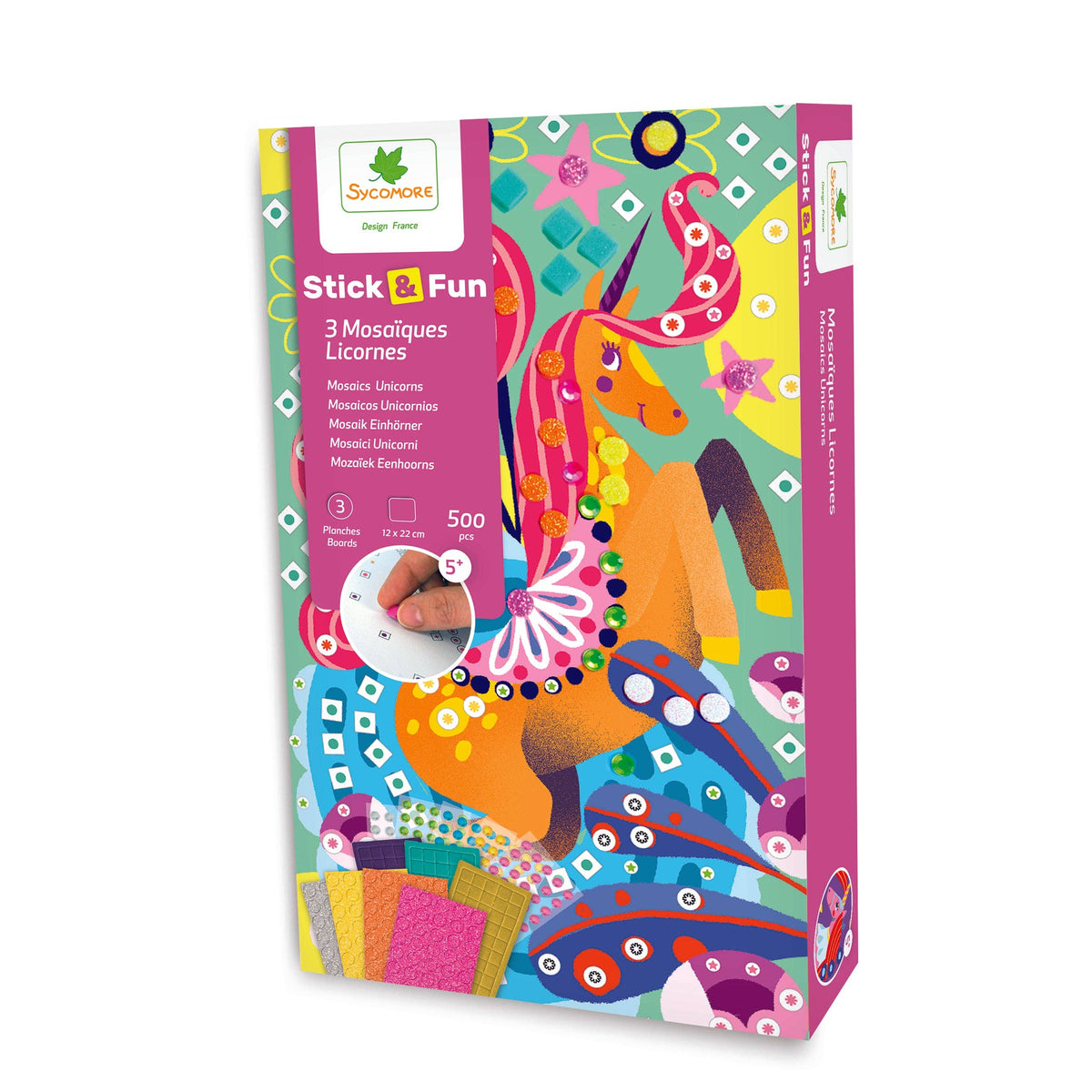 Stick'N Fun - XS Mosaics Unicorns - 5y+
