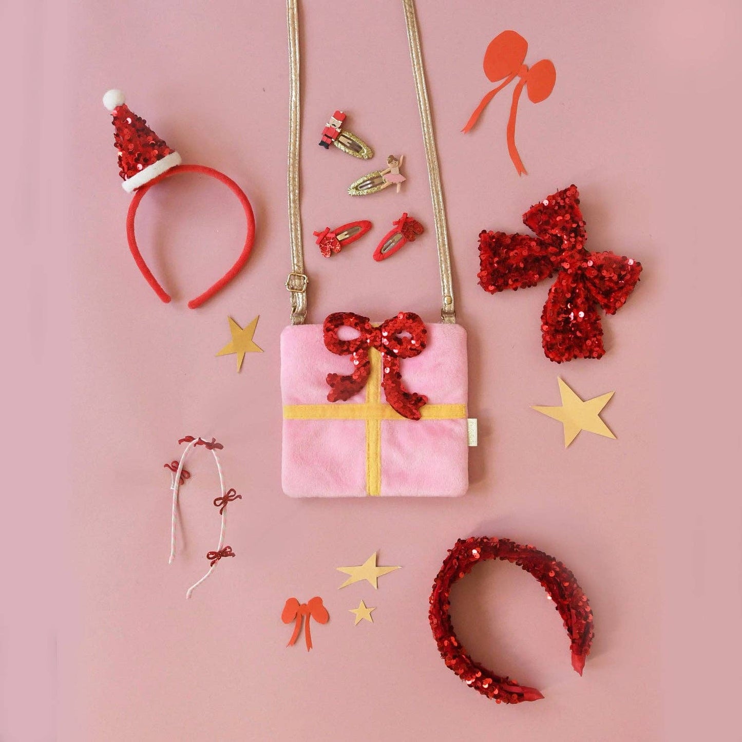 Sequin Velvet Santa Headband