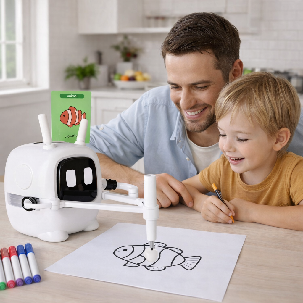 Smart Drawing Robot - With 192 Drawing Cards & Watercolor