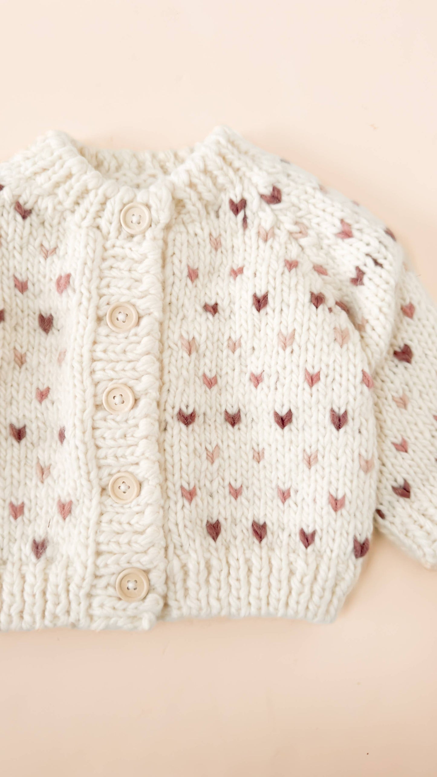 Sawyer Cardigan Mauve Baby Kid Fall Winter Sweater: Mauve / XS 6-12m