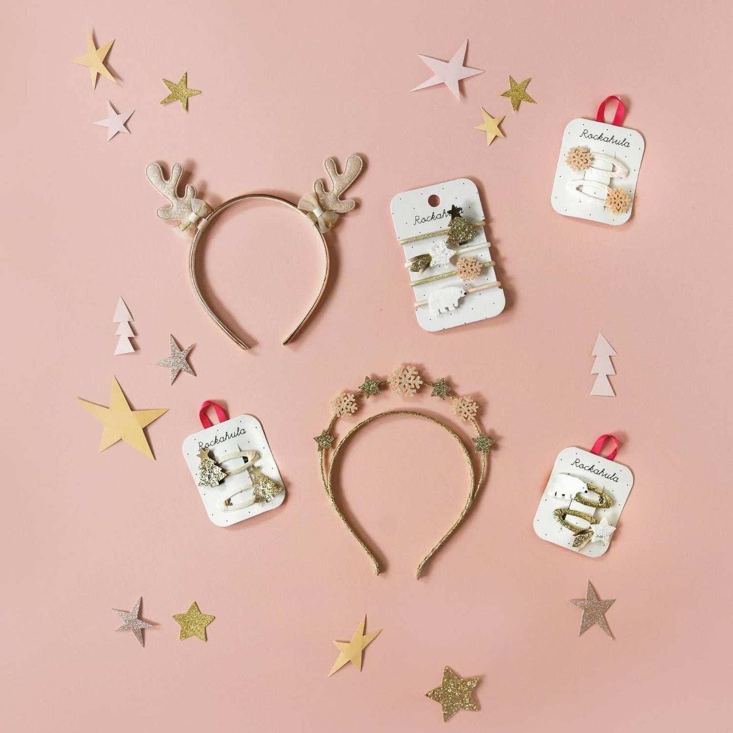Shimmer Snowflake Clips