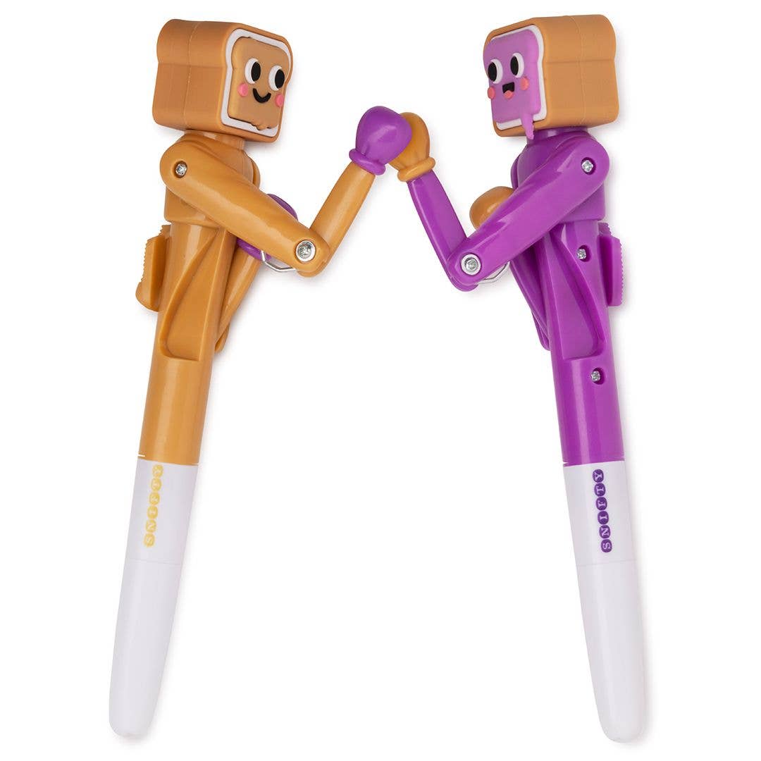 KNUCKLE SANDWICH ACTION PENS DISPLAY OF 8