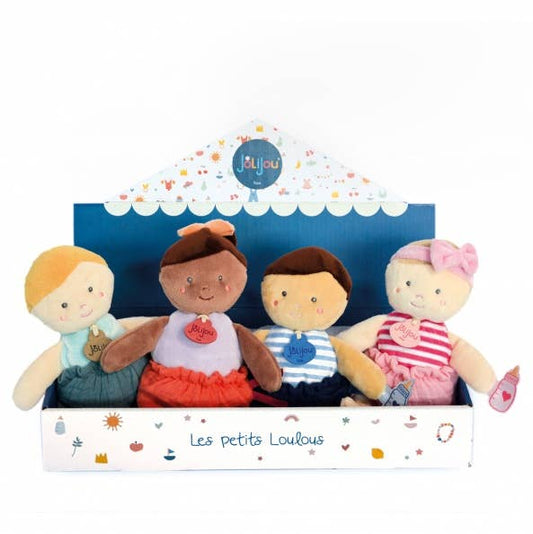 Jolijou The Little Loulou Soft Dolls - 4 Assorted Dolls x 2