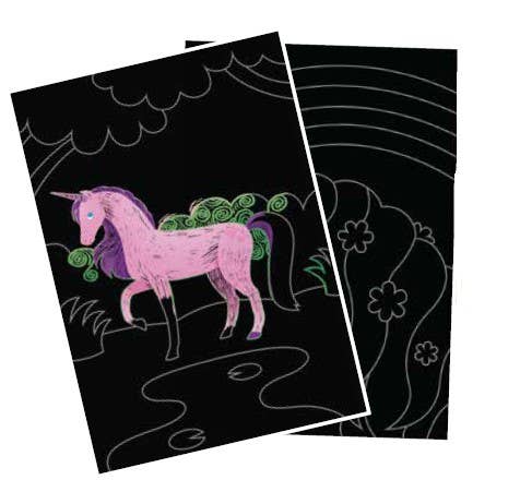 Scratch & Scribble Scratch Art Kit - Magical Unicorns