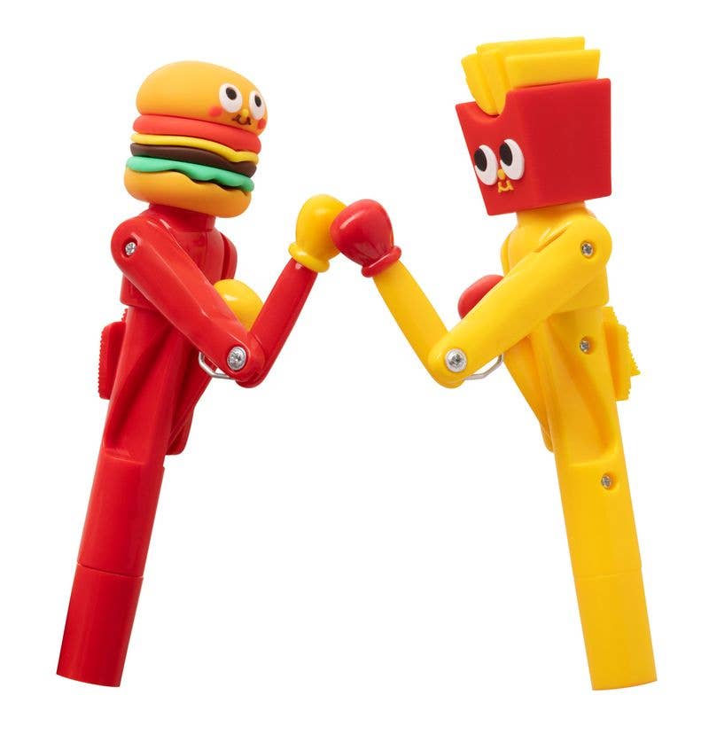FOOD FIGHT ACTION PEN DISPLAY OF 8