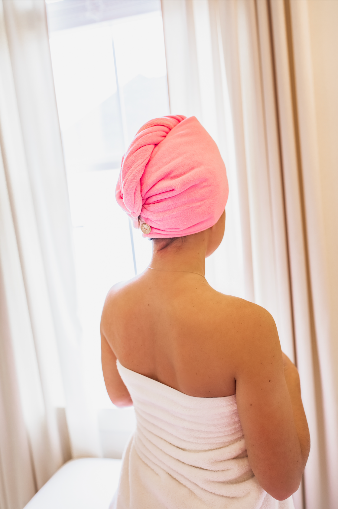 Towel Hair Wrap: Blue