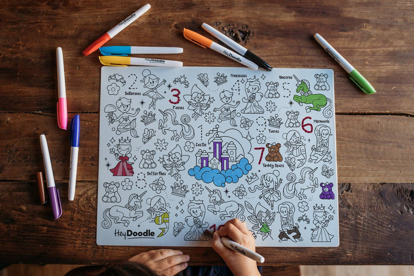 Sugar & Spice Reusable Color-In Activity Mat