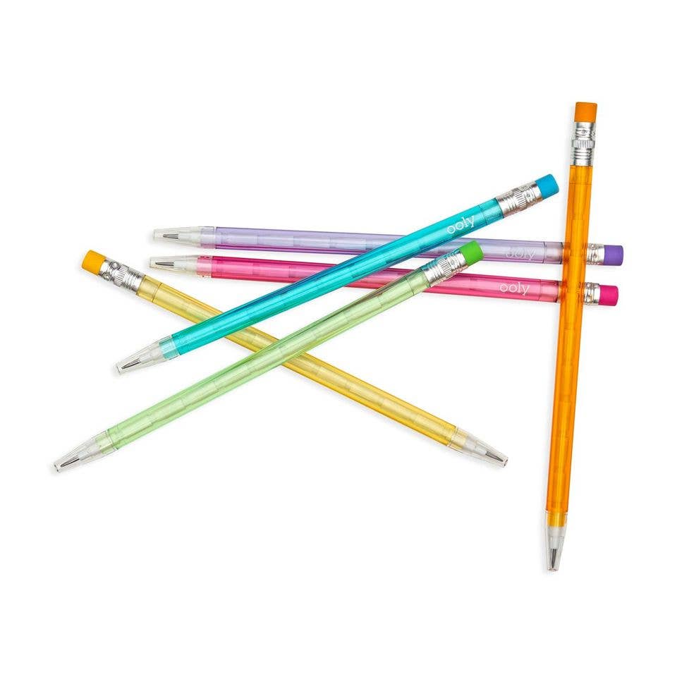 Stay Sharp: Non-Sharpening Graphite Pencils - Rainbow (Set o