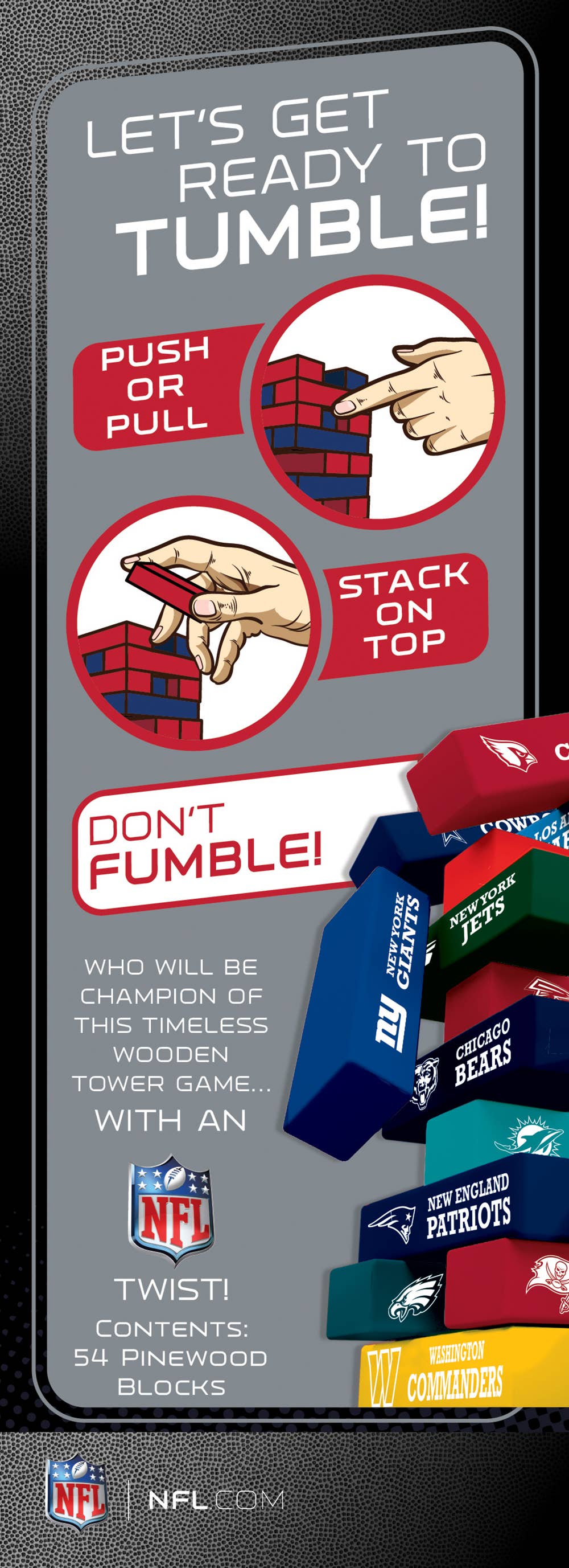NFL Tumble Tower - All Teams