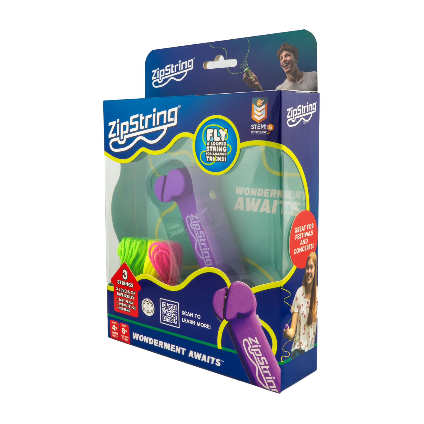 The Original ZipString Window Box: Vivacious Violet