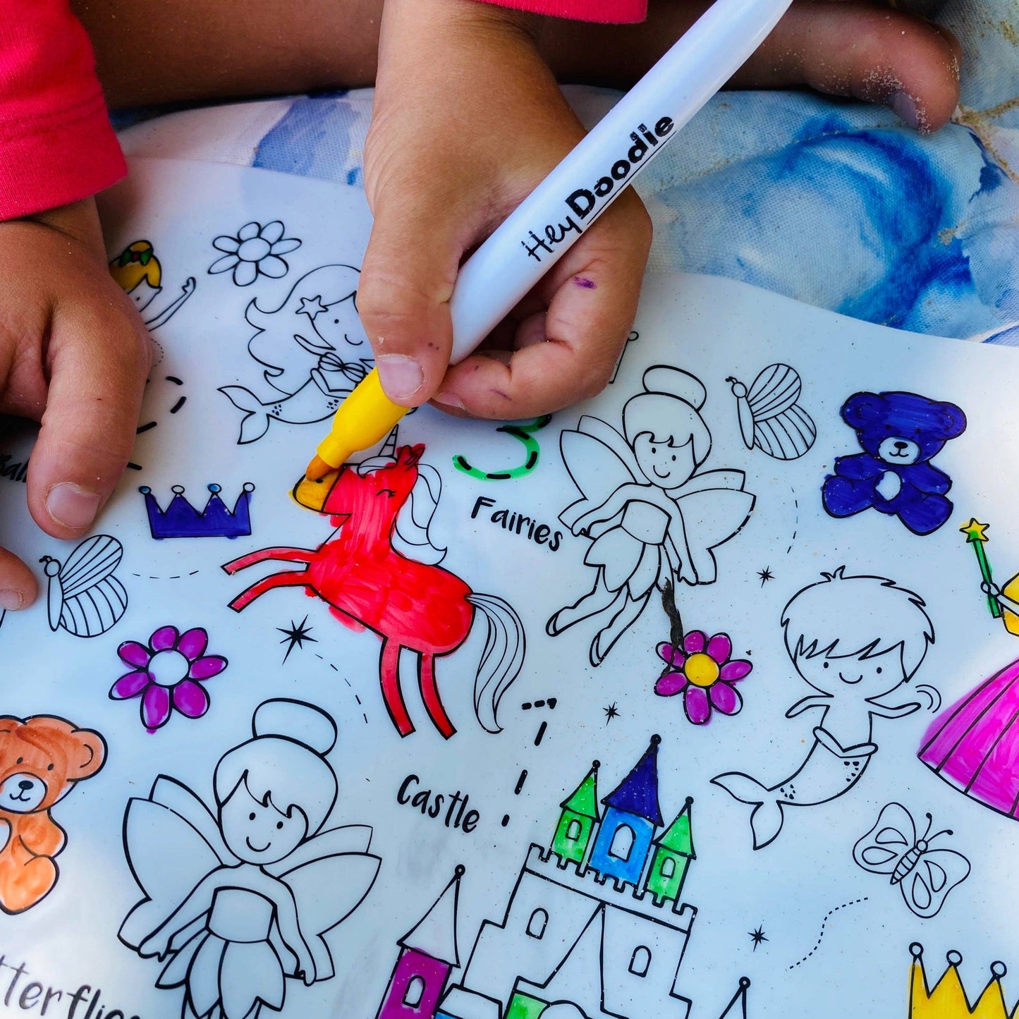 Sugar & Spice Reusable Color-In Activity Mat