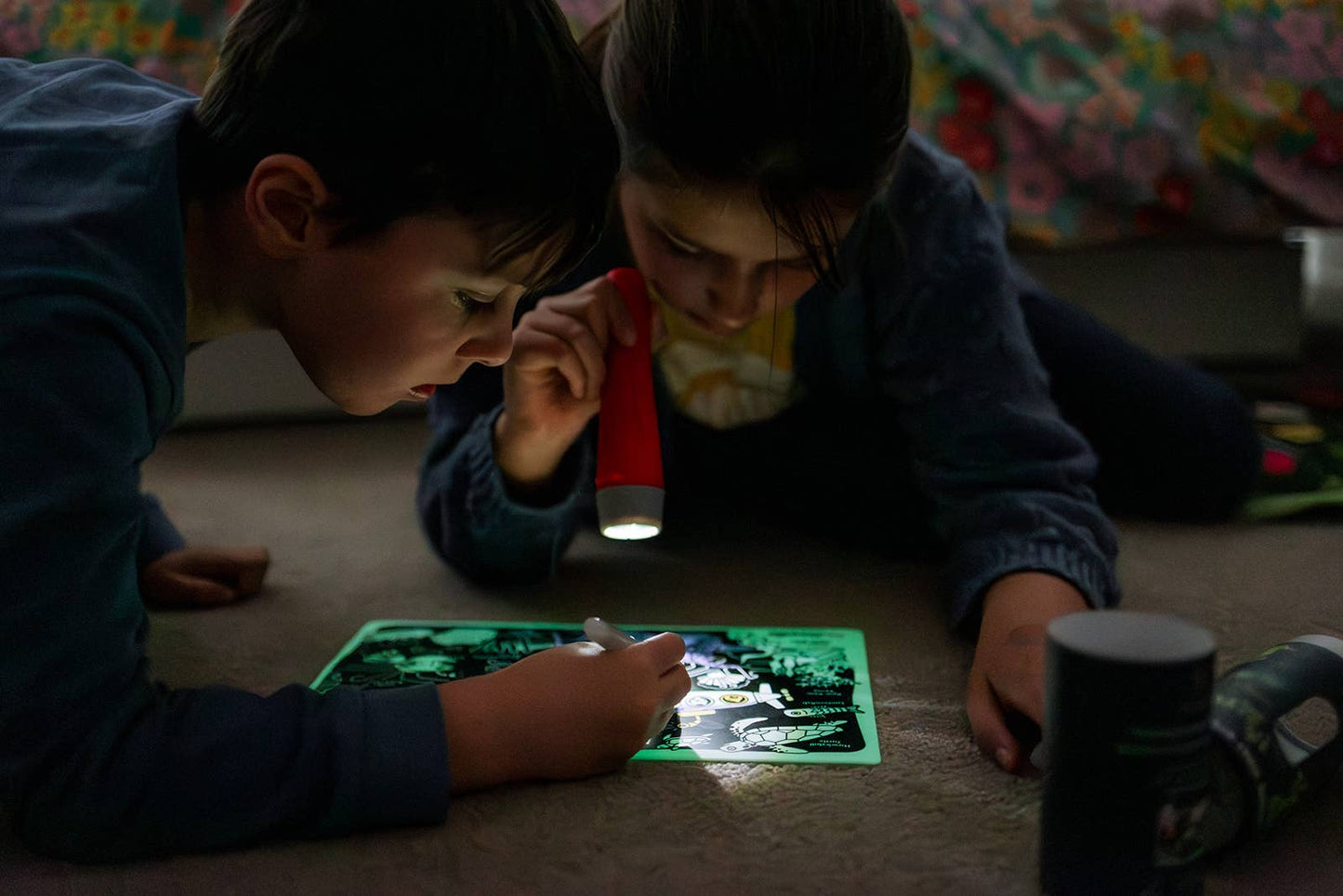 Glow-in-the-deep Travel-Size Color-In Activity Mat