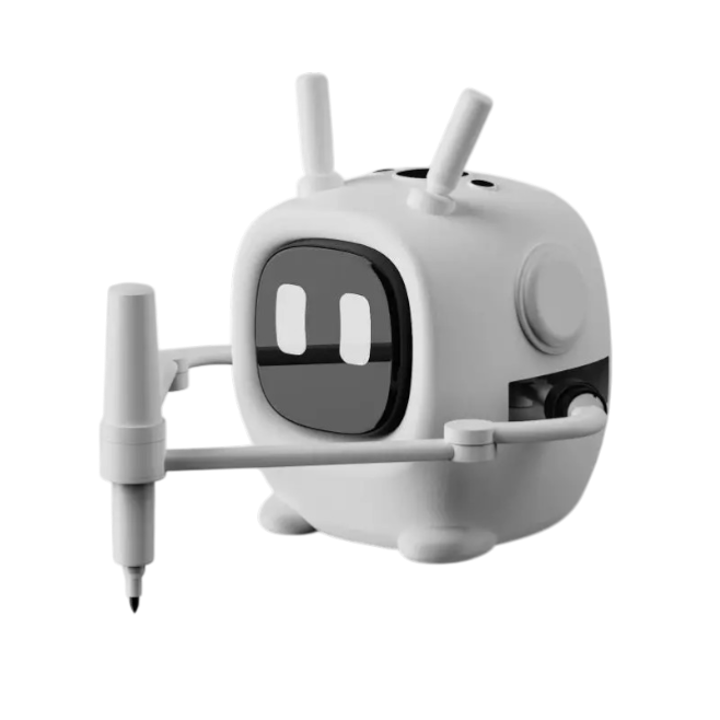 Smart Drawing Robot - With 192 Drawing Cards & Watercolor
