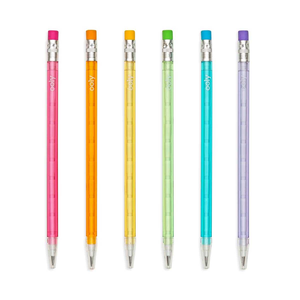 Stay Sharp: Non-Sharpening Graphite Pencils - Rainbow (Set o