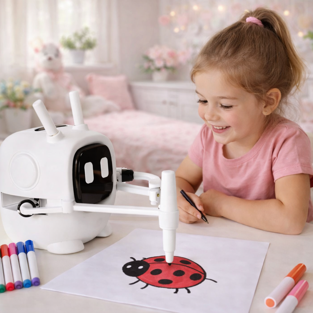 Smart Drawing Robot - With 192 Drawing Cards & Watercolor