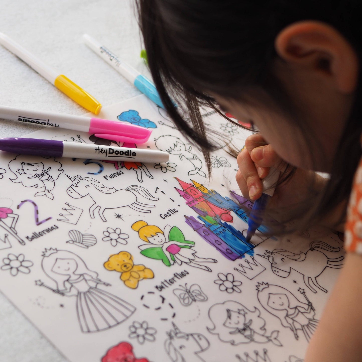 Sugar & Spice Reusable Color-In Activity Mat