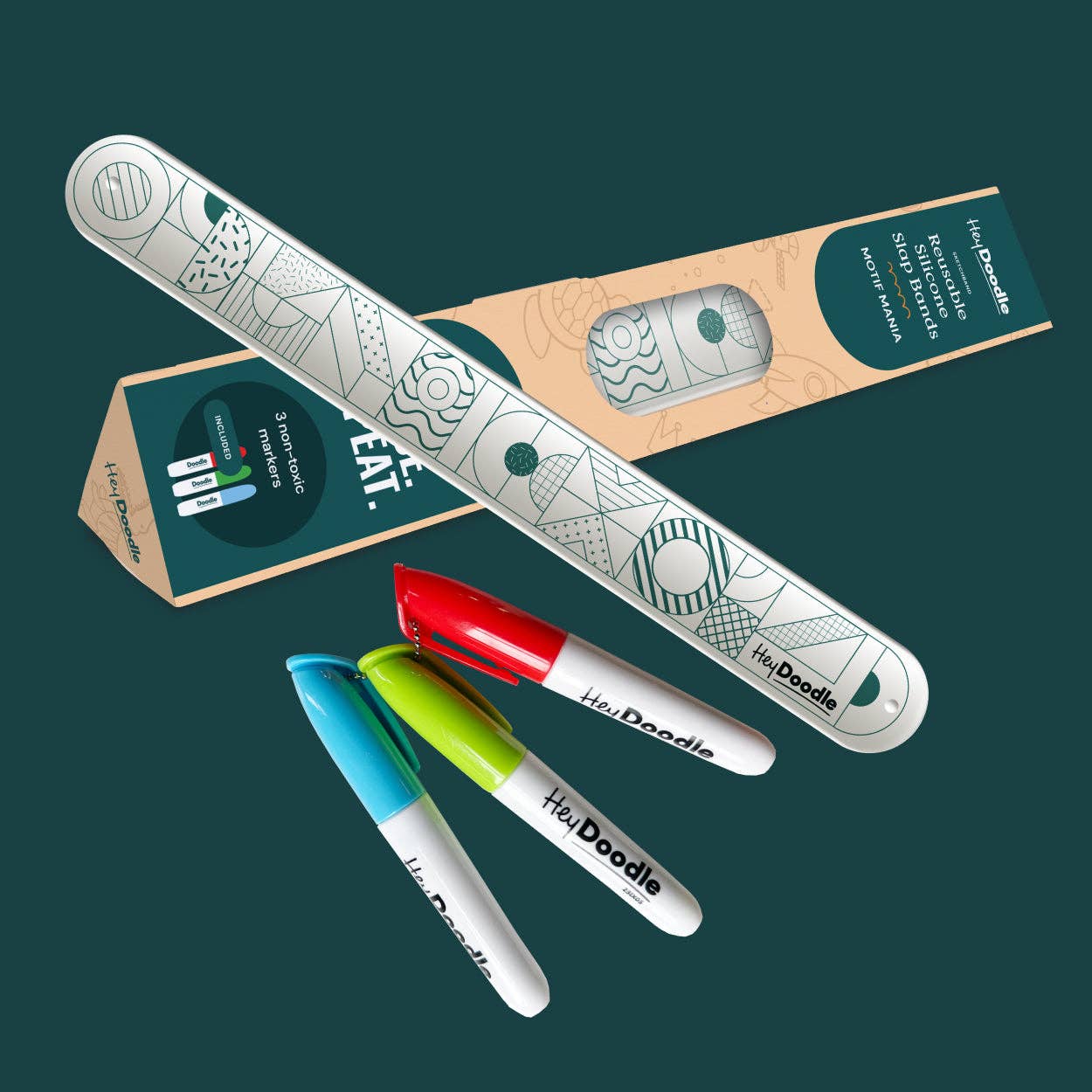 Jingle Bells Sketchband  - Reusable Color-In Slap Bracelet