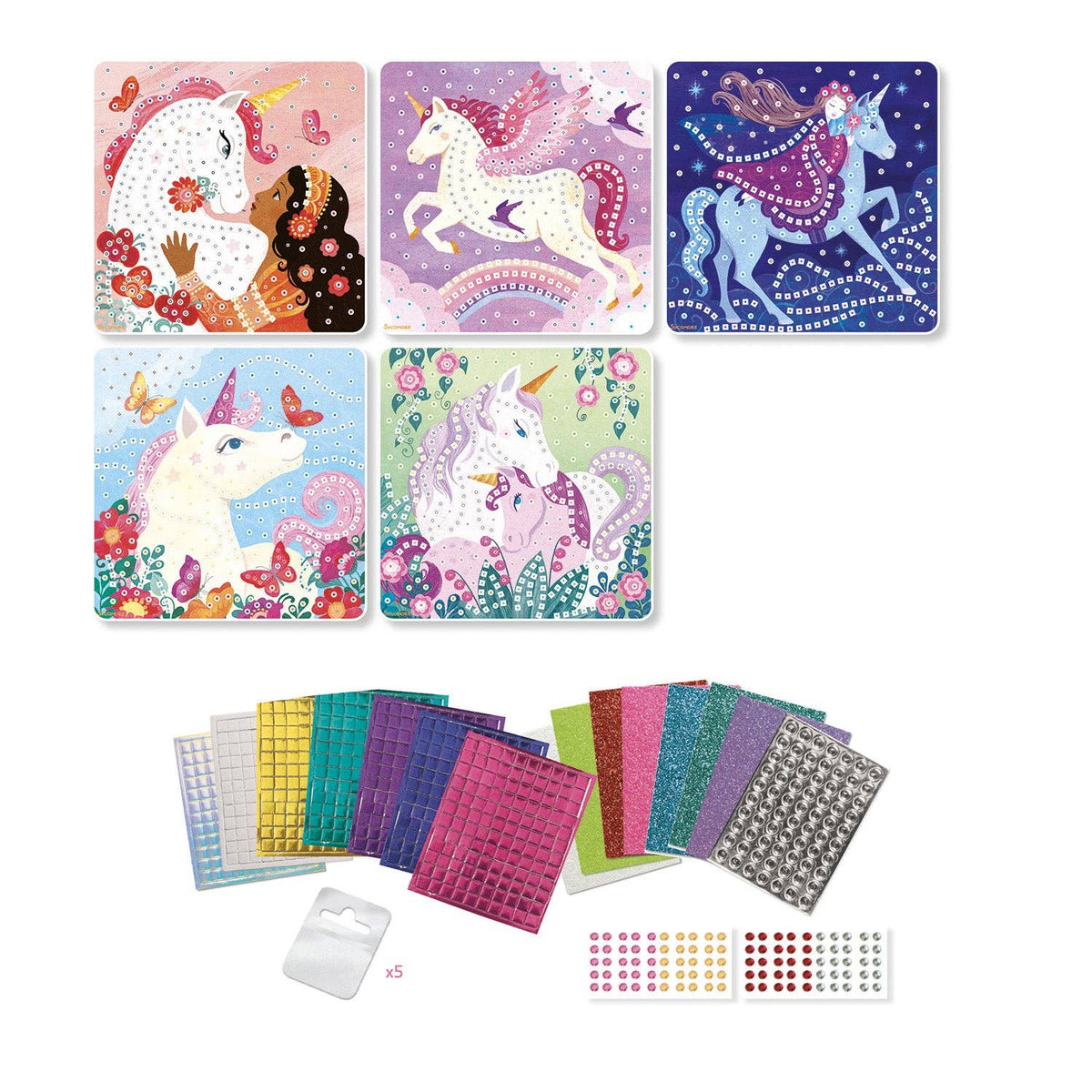 Stick'N Fun - L Mosaics Unicorns - 5y+