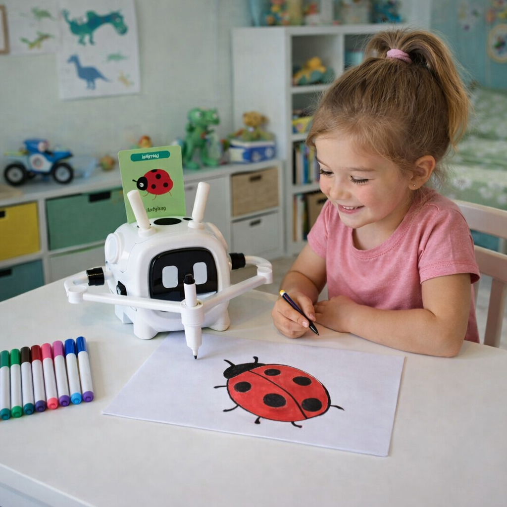 Smart Drawing Robot - With 192 Drawing Cards & Watercolor