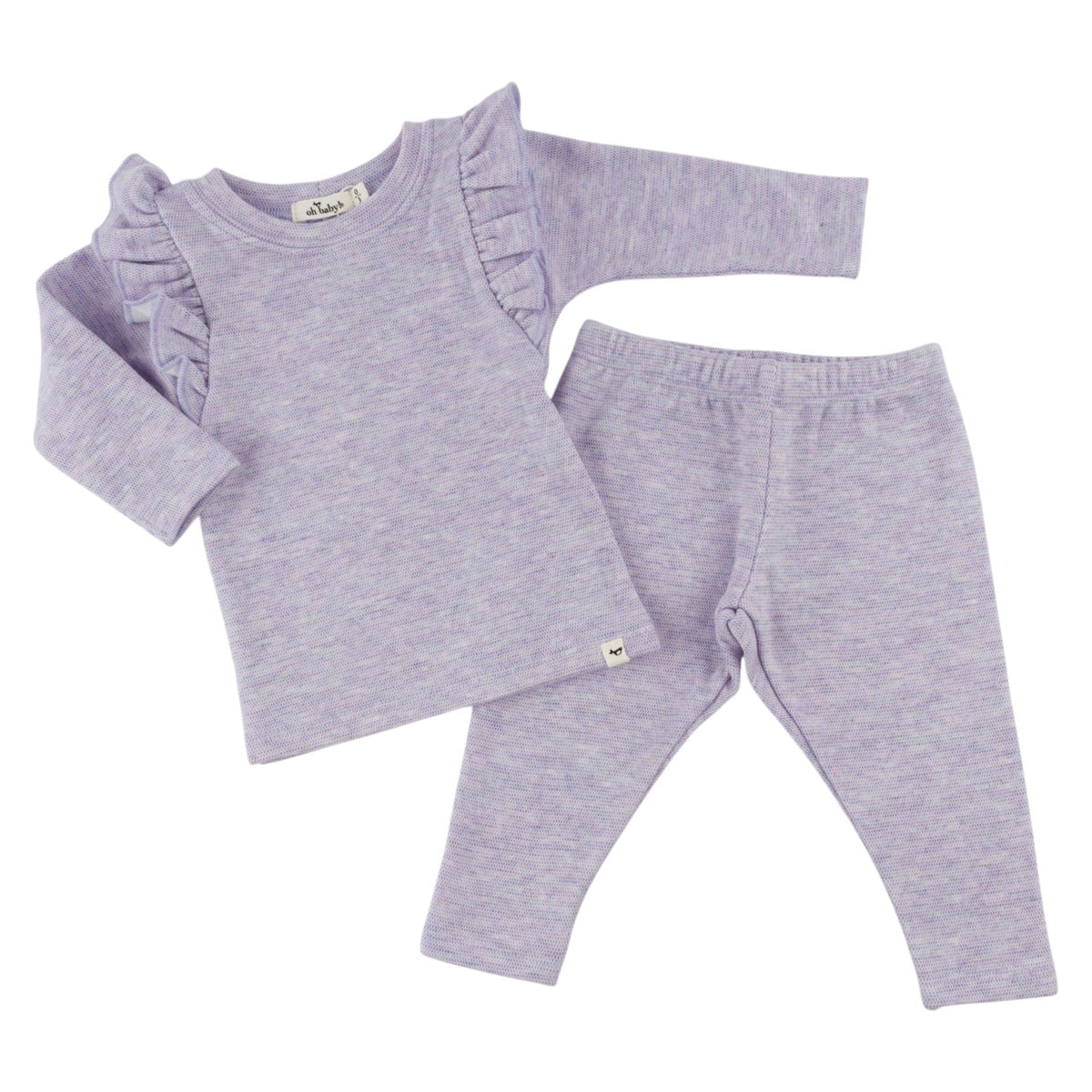 Honeycomb Millie 2pc Set: Wisteria / 3-6 mo