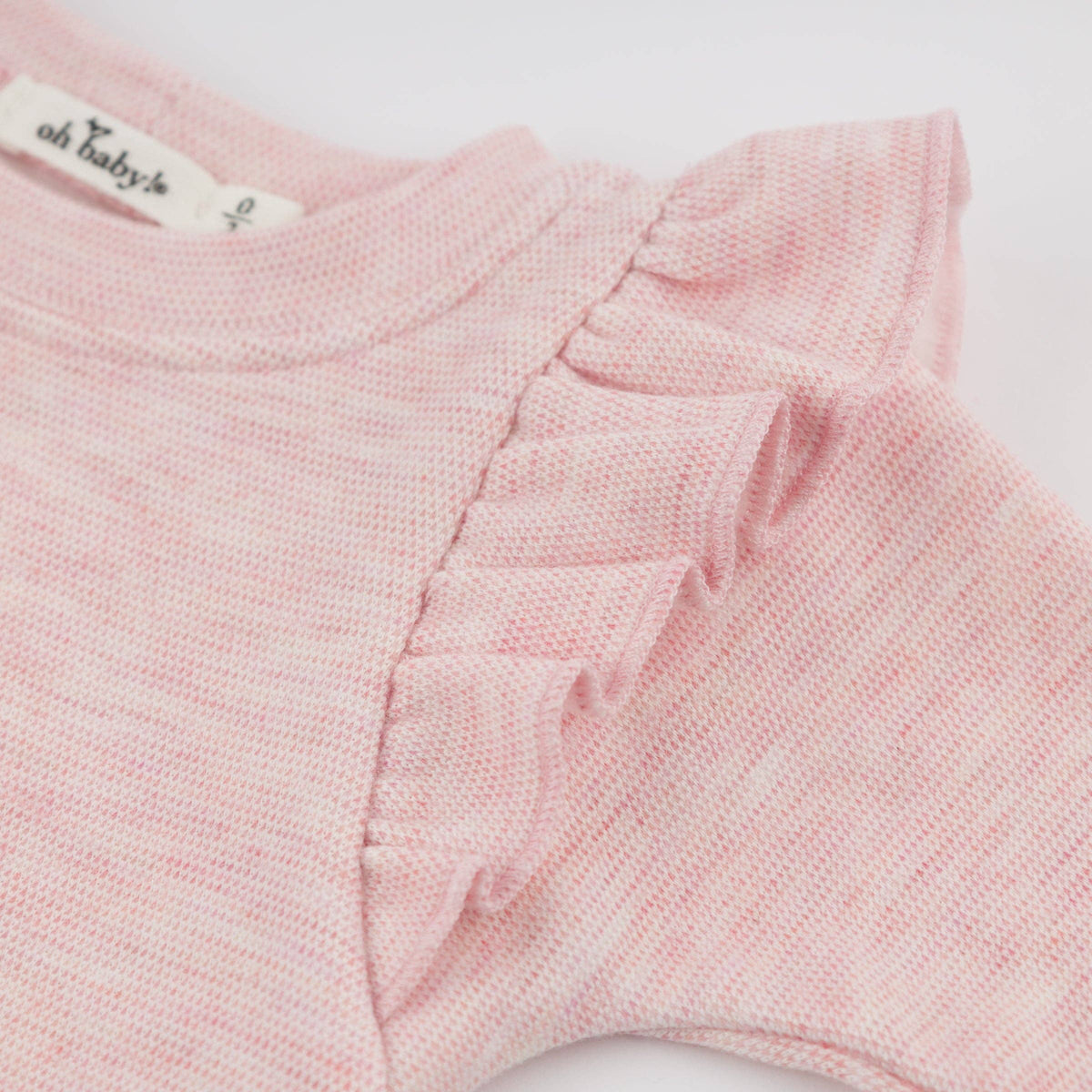 Honeycomb Millie 2pc Set: Pale Pink / 3-6 mo