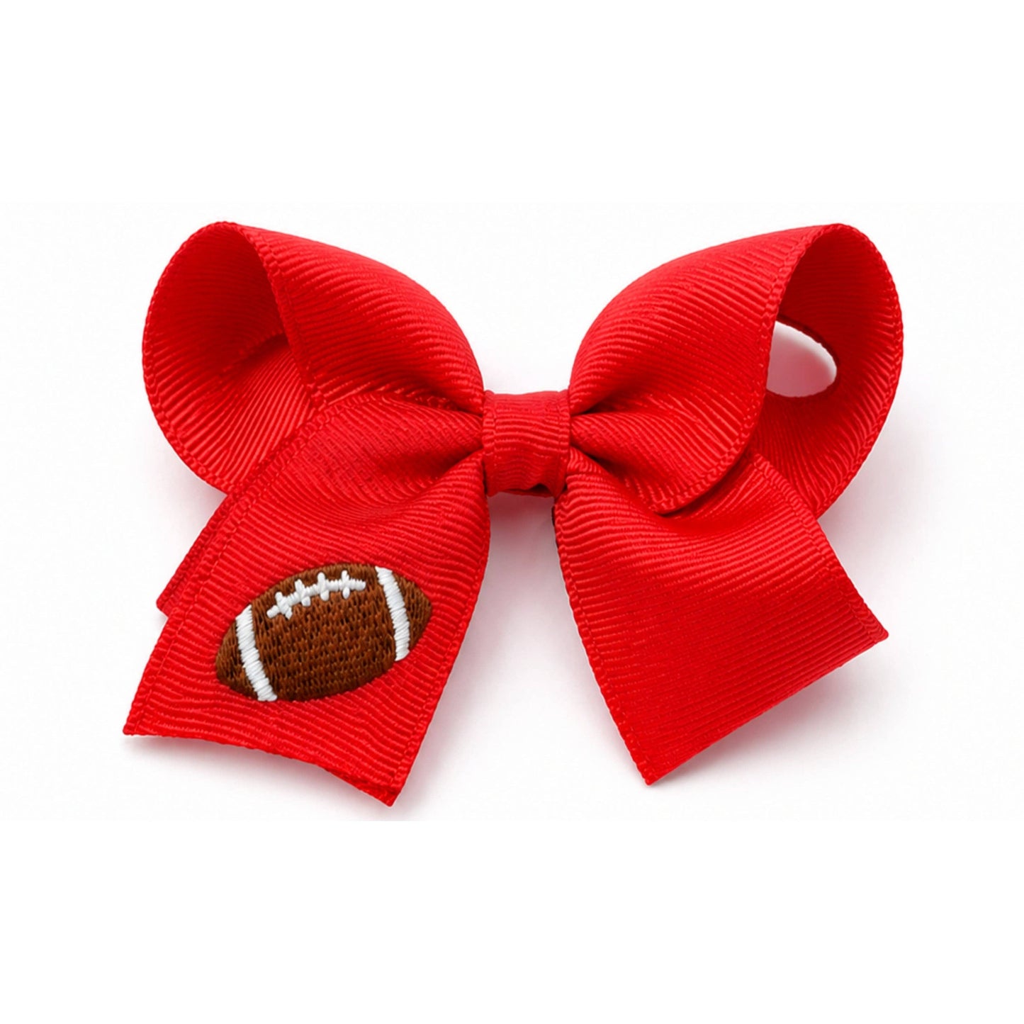 Football Hair Bow: Pink