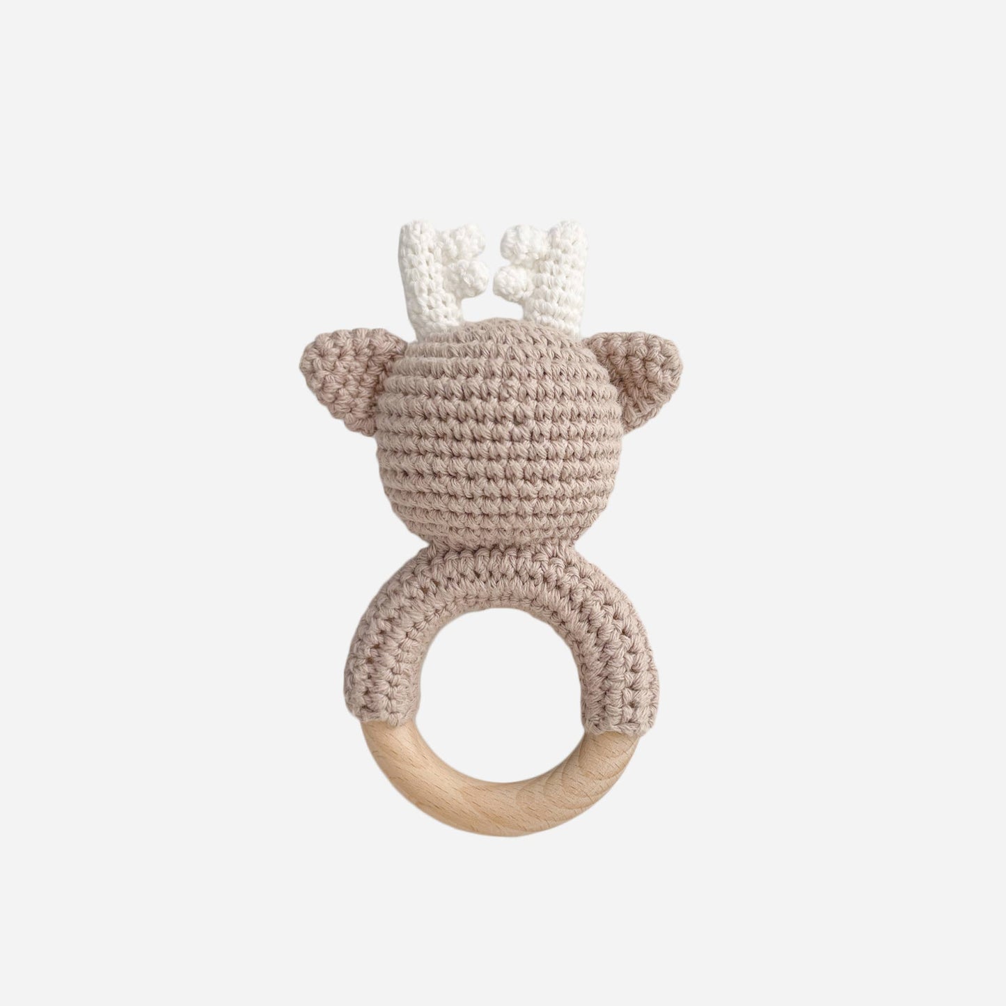 Teether Deer Crochet Cotton Rattle Baby Gift Christmas