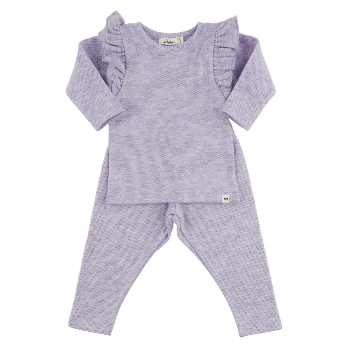Honeycomb Millie 2pc Set: Wisteria / 3-6 mo