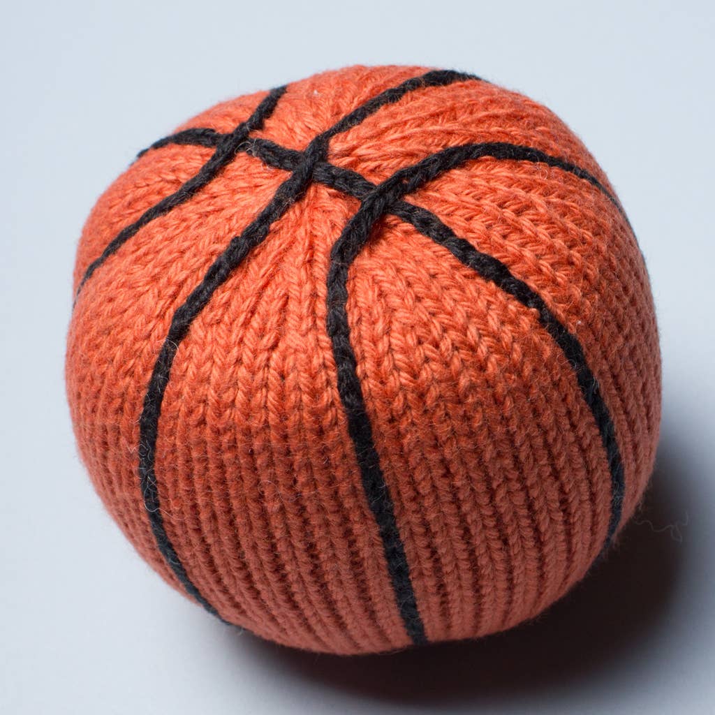 Organic Baby Toy - Basketball Rattle